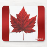 Hoja de arce Mousepad de Mousepad Canadá de la ban Tapete De Ratón