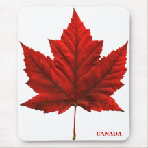 Hoja de arce roja Mousepad de Canadá Mousepad Cana Tapetes De Ratón