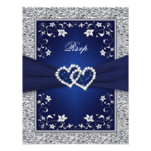 Hoja de los corazones florales de plata de la mari comunicado personalizado