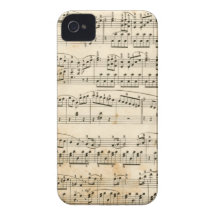 Hoja de música iPhone 4 Case-Mate funda