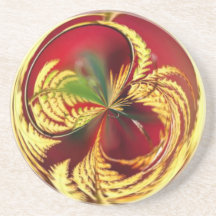 Hoja de oro posavasos cerveza
