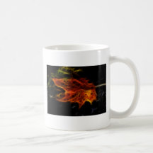 Hoja del fuego taza de café