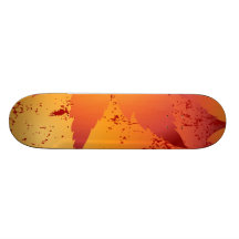Hoja del otoño patineta personalizada