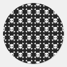 Hoja del pegatina de la repetición del cráneo