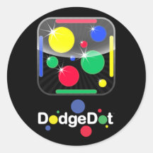 Hoja del pegatina del icono de DodgeDot