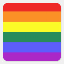 Hoja del pegatina del orgullo de LGBT (cuadrado)