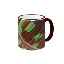 Hoja del plátano de Varigated Tazas De Café
