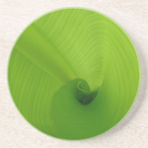 Hoja del plátano posavasos para bebidas