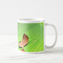 Hoja del plátano tazas de café