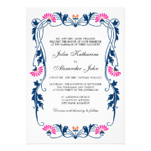 Hoja elegante floral y remolinos que casan la invi
