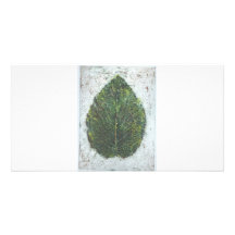 Hoja grande tarjetas fotográficas 