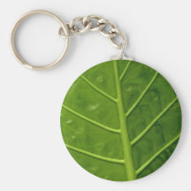 Hoja verde llaveros personalizados