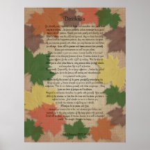 Hojas de la caída de la prosa de los desiderátums posters