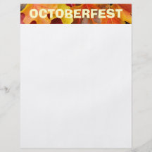Hojas de otoño del papel del aviador de OCTOBERFES Tarjetón