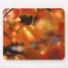Hojas de otoño vibrantes Mousepad Alfombrillas De Raton