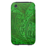 Hojas del arte abstracto tough iPhone 3 protectores