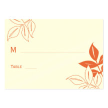 Hojas modernas que casan la tarjeta del lugar - ma plantilla de tarjeta personal