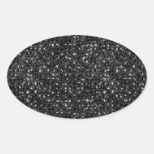 Hojas ovales del pegatina del efecto negro de la l