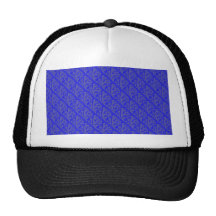 Hojas púrpuras de moda en fondo azul retro gorras