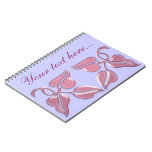 Hojas purpúreas claras de Nouveau del arte Cuadernos