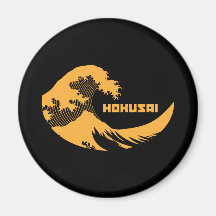 Hokusai - la gran onda imán para frigorifico