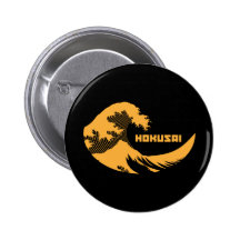 Hokusai - la gran onda pin