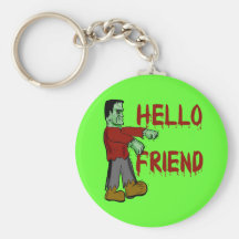 Hola camisetas espeluznantes de Frankenstein del a Llaveros