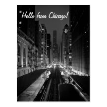 ¡Hola de Chicago! Tarjeta Postal
