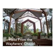 Hola de la postal de la capilla de los caminantes