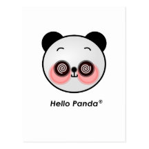 Hola deslumbramiento de la panda postales