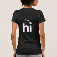 HOLA DISEÑO DE HAWAII - BLANCO - .PNG CAMISETA