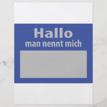 hola icono del mich del nennt del hombre tarjeta publicitaria