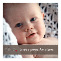 Hola invitación del nacimiento del bebé del corazó