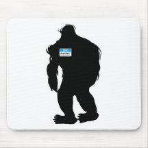 Hola-Mi nombre es Bigfoot Alfombrilla De Ratones