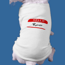 Hola mi nombre es camisa del perro ropa para mascotas