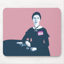 Hola mi nombre es Emily Dickinson Mousepad