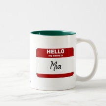 Hola mi nombre es Mia (rojo) Tazas De Café
