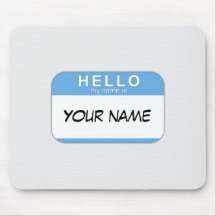 Hola mi nombre es Mousepad Tapetes De Raton