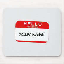 Hola mi nombre es Mousepad Tapetes De Ratones