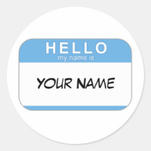 Hola mi nombre es pegatina