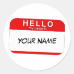 Hola mi nombre es pegatina