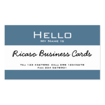 Hola mi nombre es tarjeta de visita