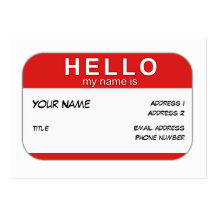 Hola mi nombre es tarjeta del perfil tarjeta de visita