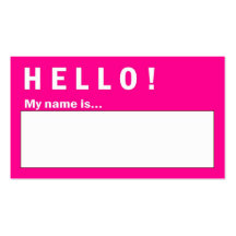 Hola mi nombre es… Tarjetas de visita