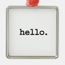 hola ornamentos de navidad