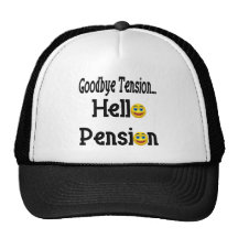 Hola pensión de retiro gorros bordados