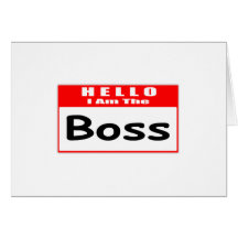 Hola, soy el Nametag de Boss… Tarjeta