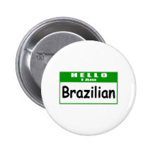 Hola, soy… Nametag brasileño Pins