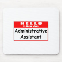 Hola, soy un Nametag del Admin Asst… Tapete De Raton