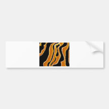 Hola tigre etiqueta de parachoque